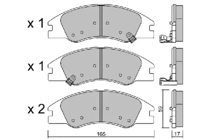 Комплект тормозных колодок AISIN BPKI-1902